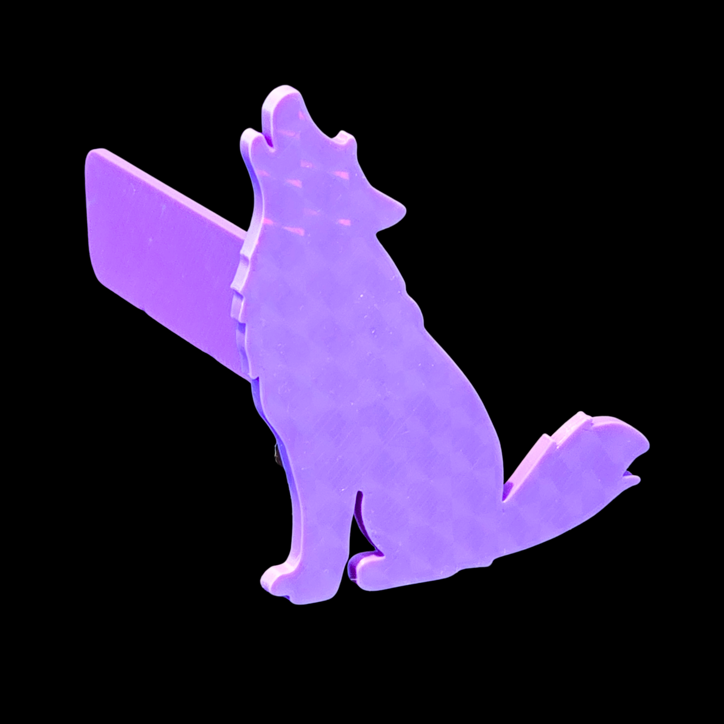 3D printet bogmærke – ulv