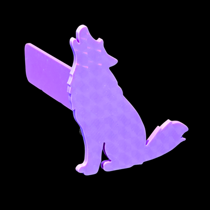 3D printet bogmærke – ulv