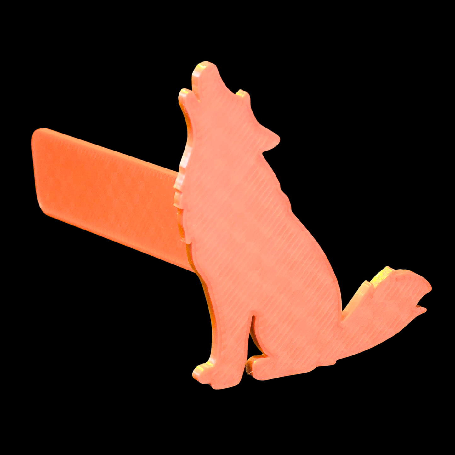 3D printet bogmærke – ulv