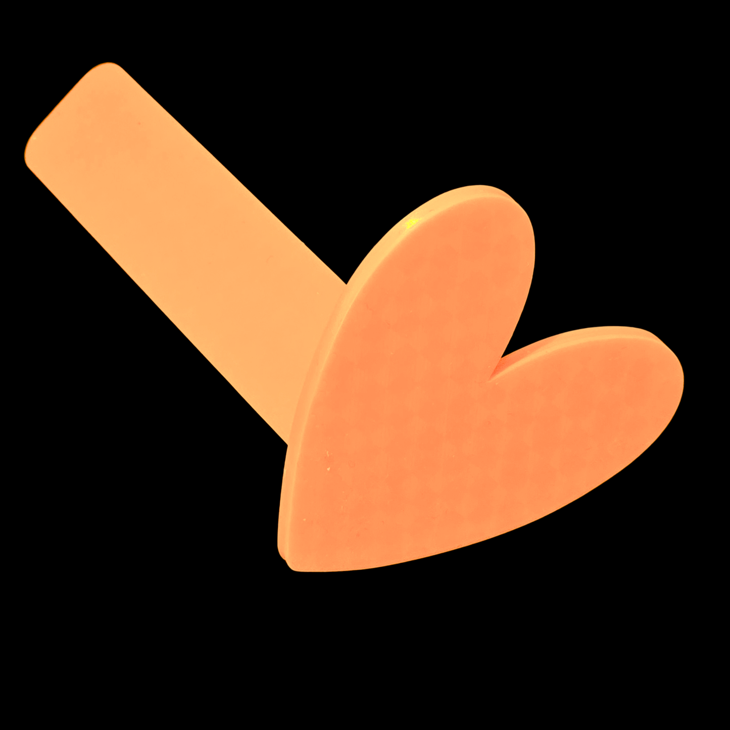 3D printet bogmærke – hjerte