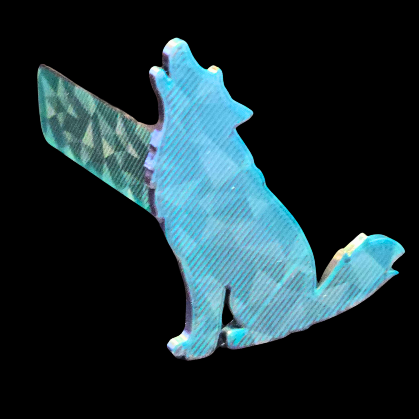 3D printet bogmærke – ulv