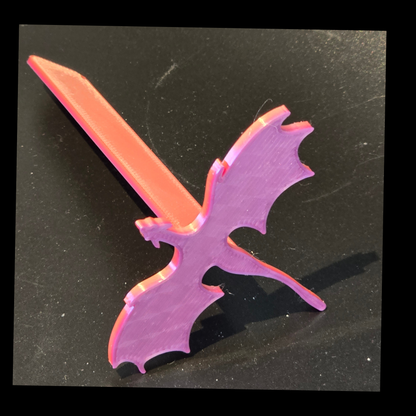 3D printet bogmærke – drage