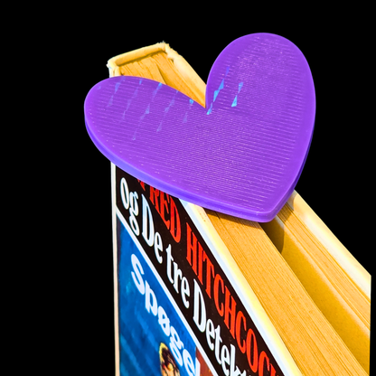 3D printet bogmærke – hjerte