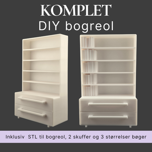 DIY Mini-bogreol – STL til 3D-print
