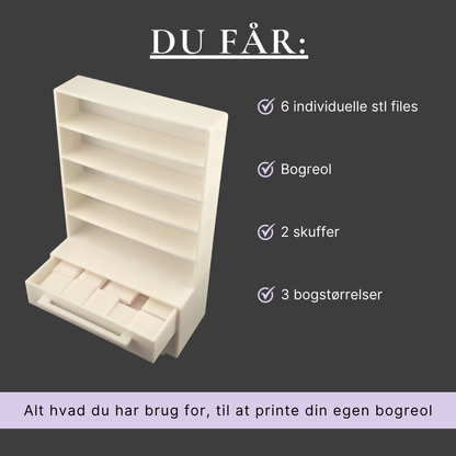 DIY Mini-bogreol – STL til 3D-print